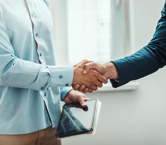 businesspeople shaking hands